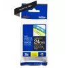 Sildilint Brother TZe355 24 mm valge mustal taustal