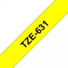 Märgistuslint Brother TZe-631 (TZe) 12 mm x 8 m, must kollasel