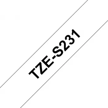 Kleebislint Brother TZeS231 must valgel 1,2 cm 8 m