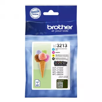Kassetid Brother LC3213VALDR Must Tsüaan magenta Kollane
