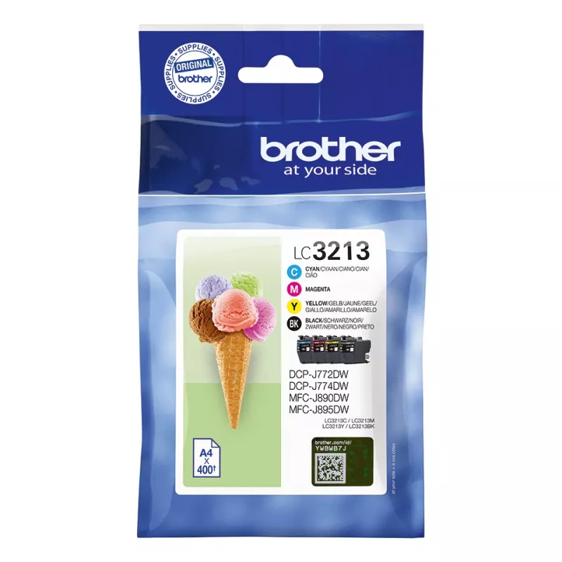Kassetid Brother LC3213VALDR Must Tsüaan magenta Kollane