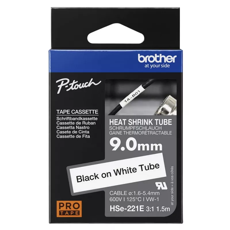 Kahanev toru Brother HSE-221E must-valge 150 cm