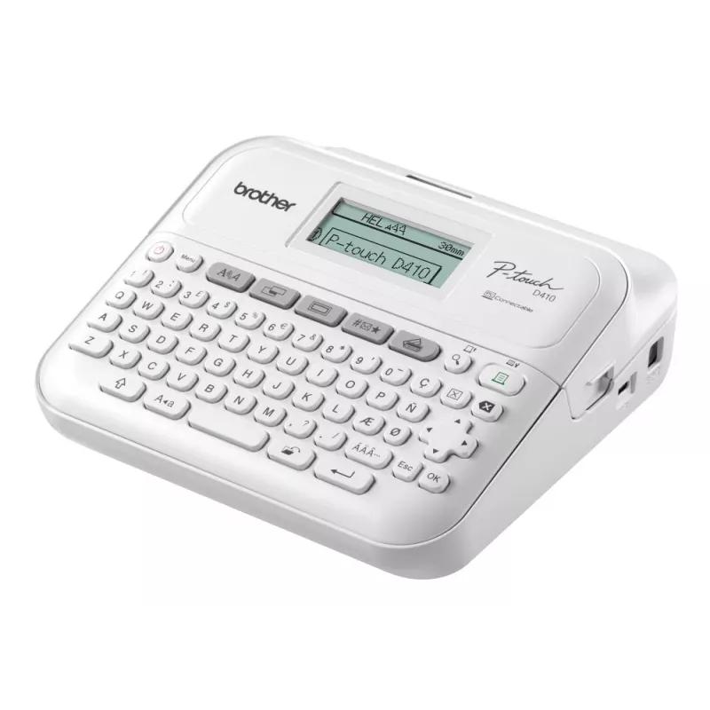 Sildiprinter Brother PT-D410 kaasaskantav mono termiline, valge, lint kuni 12 mm