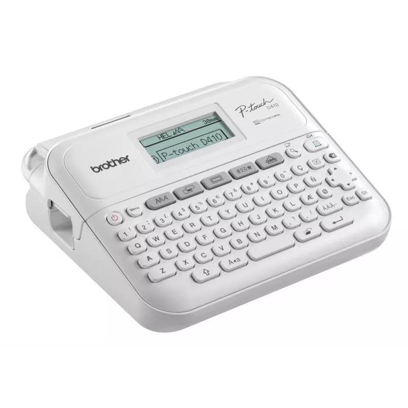 Sildiprinter Brother PT-D410 kaasaskantav mono termiline, valge, lint kuni 12 mm