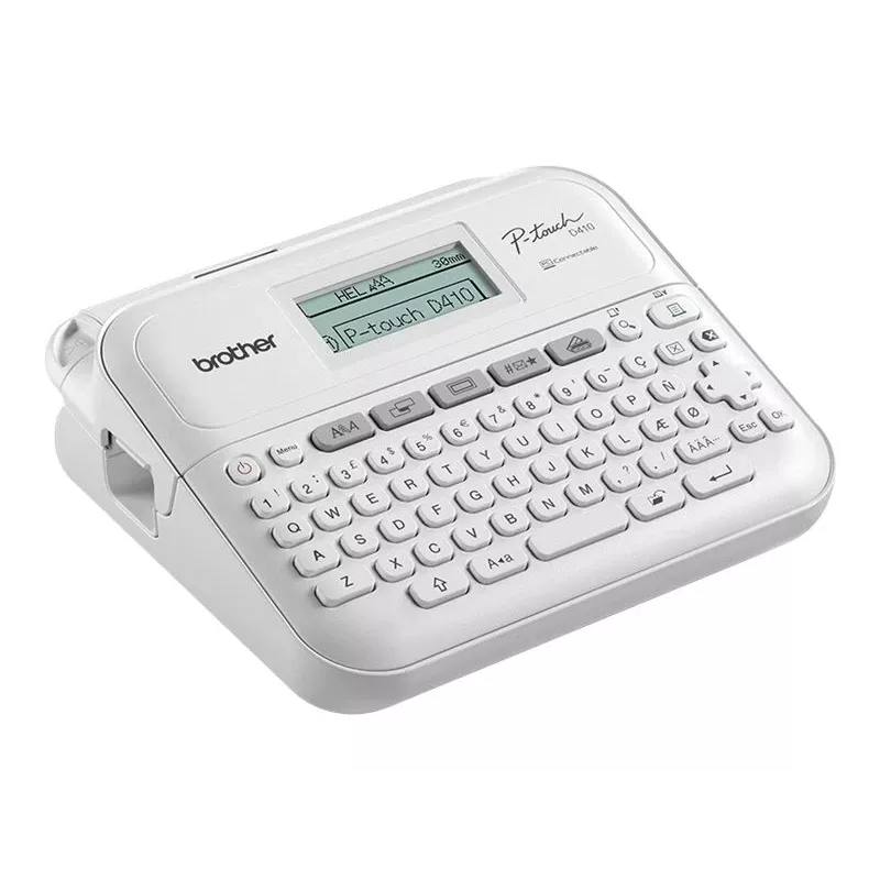 Sildiprinter Brother PT-D410 kaasaskantav mono termiline, valge, lint kuni 12 mm