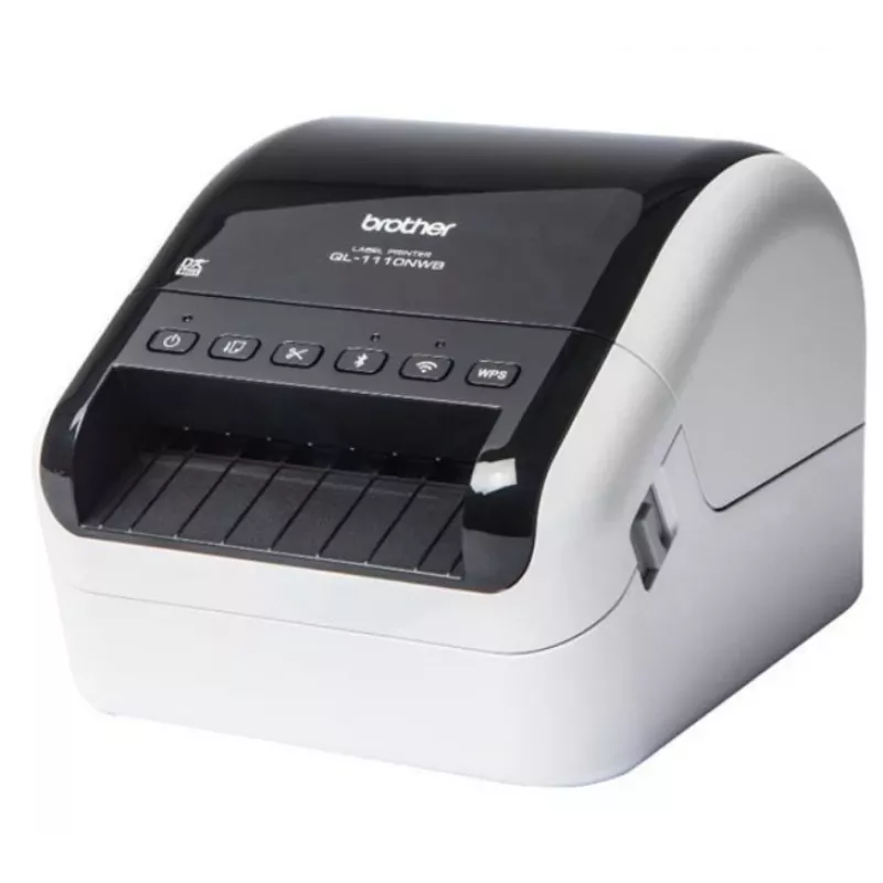 Brother QL-1110NWB, DK, otsesoojendusega, 300 x 300 DPI, 110 mm/s, juhtmega ja juhtmevaba, must, valge