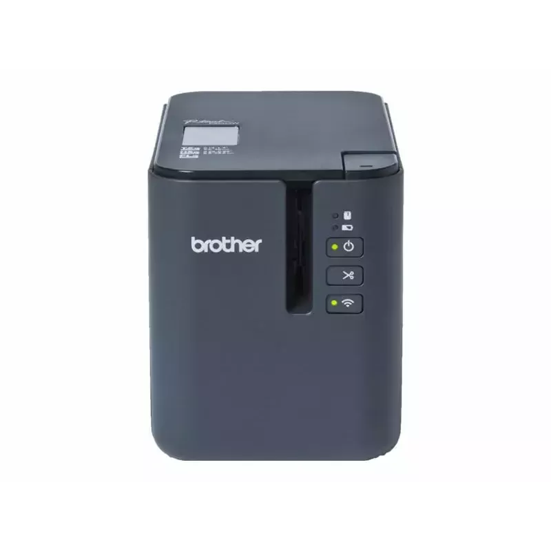 Termoetikettide printer Brother PT‑P900Wc Wi‑Fi — kõrge eraldusvõimega tööstuslik etikettide trükkimine, toetab stantsitud ja pidevaid linte