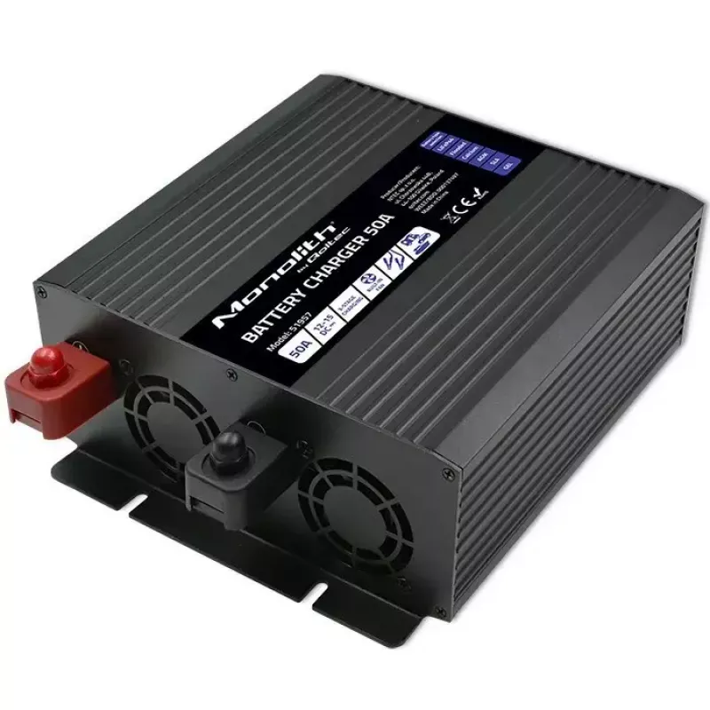 Akulaadija QOLTEC 51957 50A 12V LiFePO4, AGM, GEL, SLA akudele