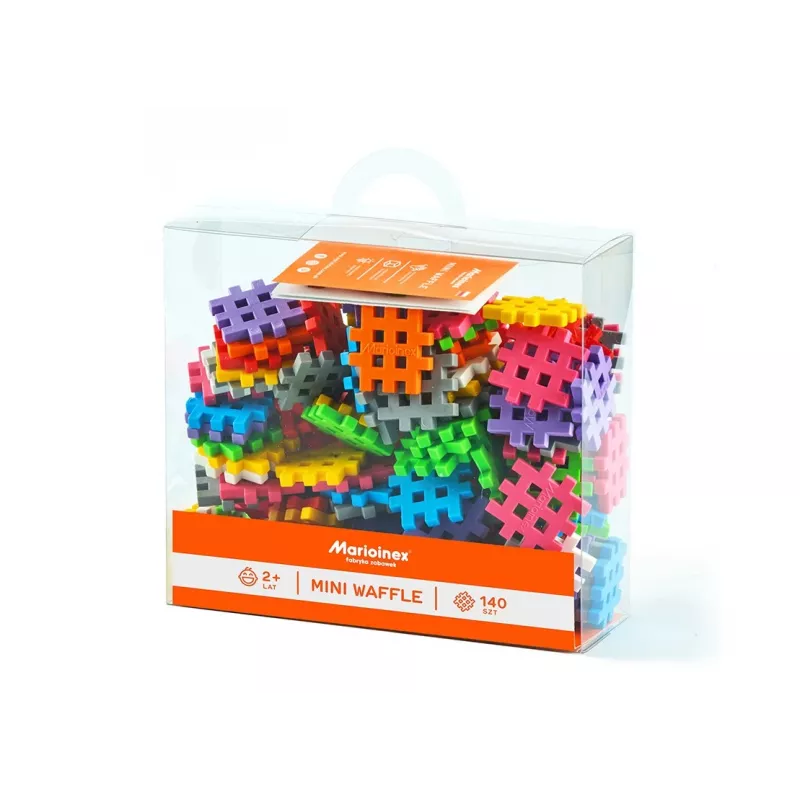 Marioinex Mini Waffle 140 ehituskomplekt — 140 osa, mitmevärviline, vanusele 3+