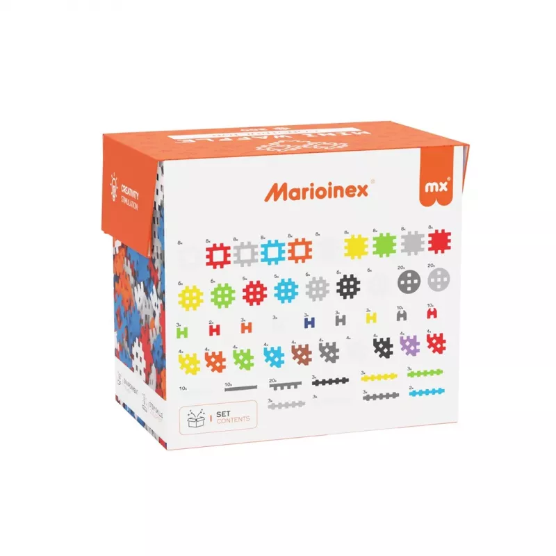 Ehitusklotsid Marioinex Mini Waffle Constructor 300 — ühilduv ühendatavate klotside komplekt, 300 tk, mitmevärviline