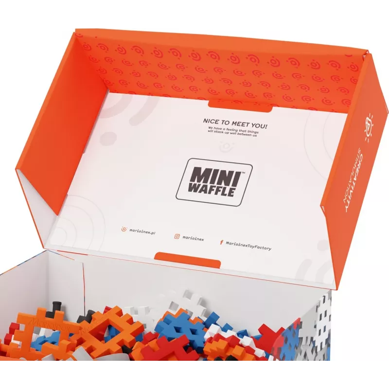 Ehitusklotsid Marioinex Mini Waffle Constructor 300 — ühilduv ühendatavate klotside komplekt, 300 tk, mitmevärviline