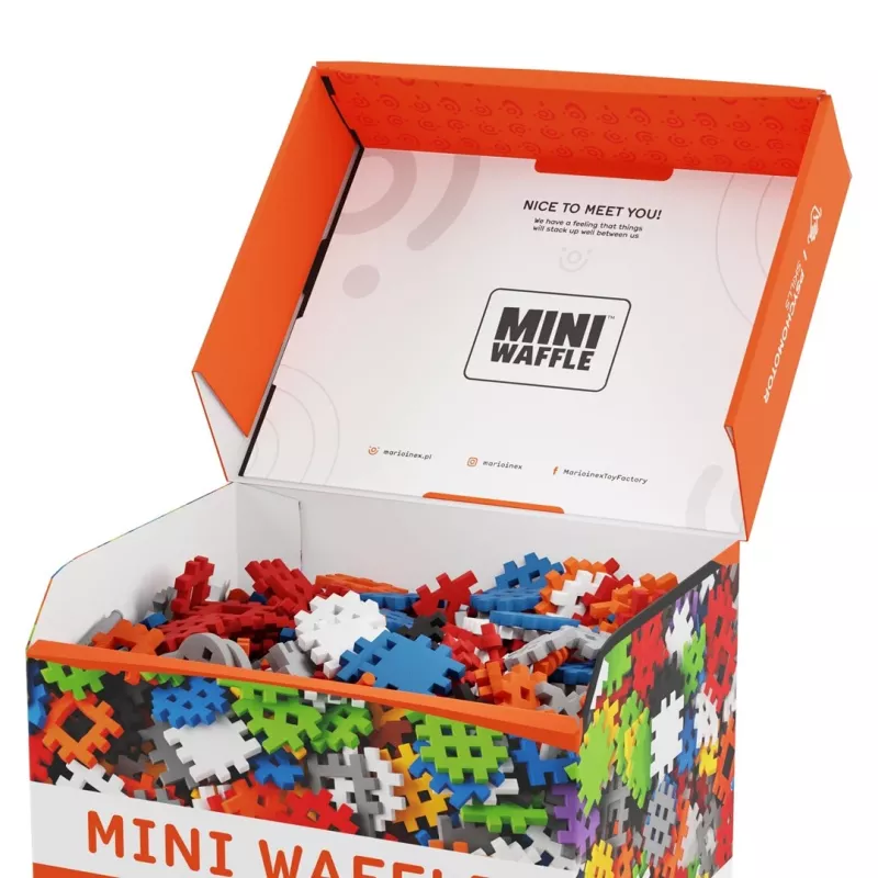 Mänguklotsikomplekt Marioinex Mini Waffle Konstruktor 500, 500 tk, masinpestav, mitmevärviline