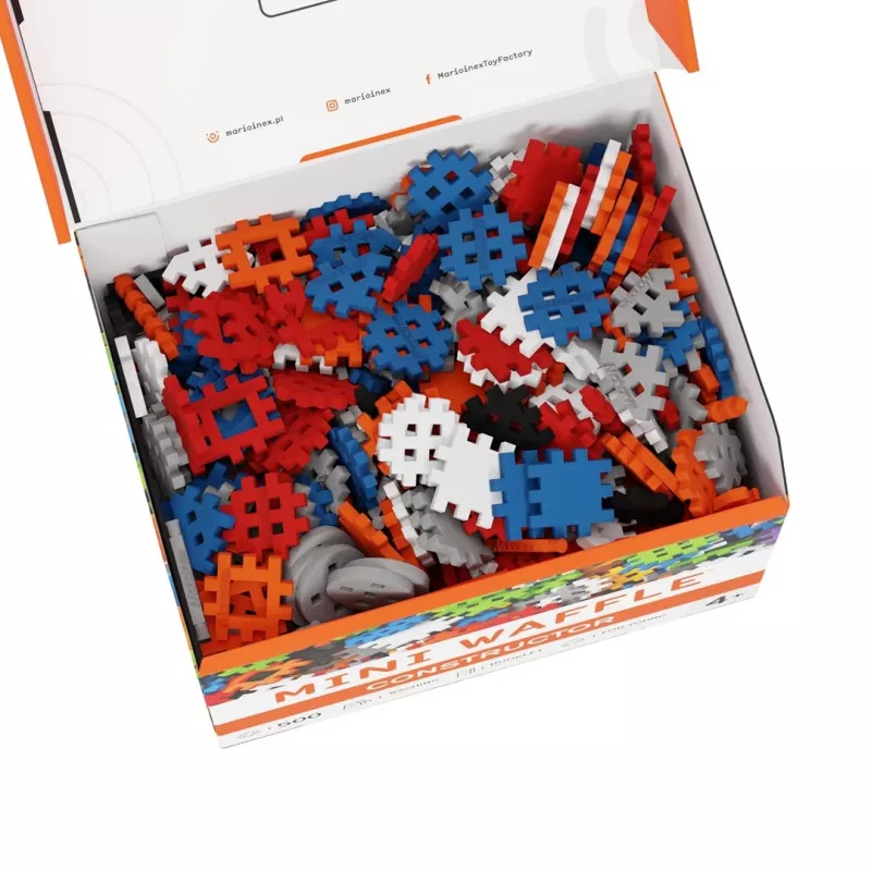 Mänguklotsikomplekt Marioinex Mini Waffle Konstruktor 500, 500 tk, masinpestav, mitmevärviline