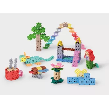 Ehitusklotsid Marioinex Waffle Blocks mini pastel 500-osaline komplekt