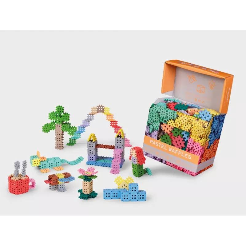 Ehitusklotsid Marioinex Waffle Blocks mini pastel 500-osaline komplekt