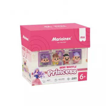 Ehituskomplekt Marioinex Waffle Mini Blocks printsess — 280 tükki, mitmevärviline, karp, vanus 6+
