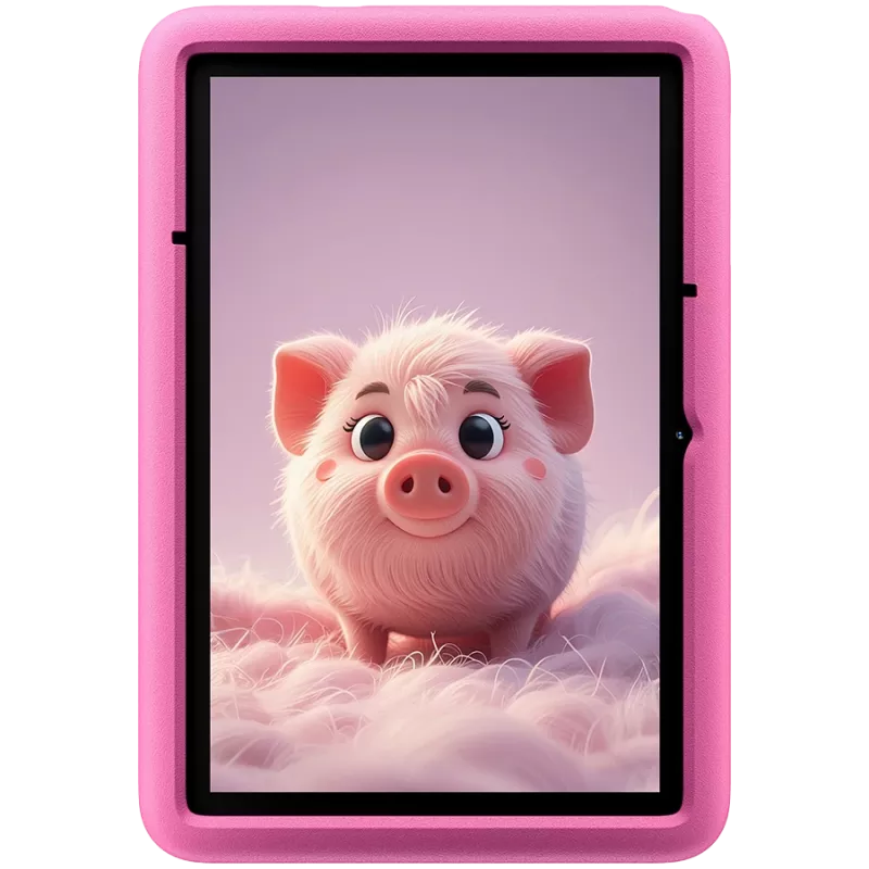 Blackview Tab A6 Kids, tahvelarvuti, 10,1-tolline 800*1280 HD+ IPS, A523 kaheksatuumaline 1,8 GHz, 4 GB + 128 GB, 5100 mAh; WiFi, 5 MP esi-/8 MP tagakaamera, Android 14, roosakasroosa