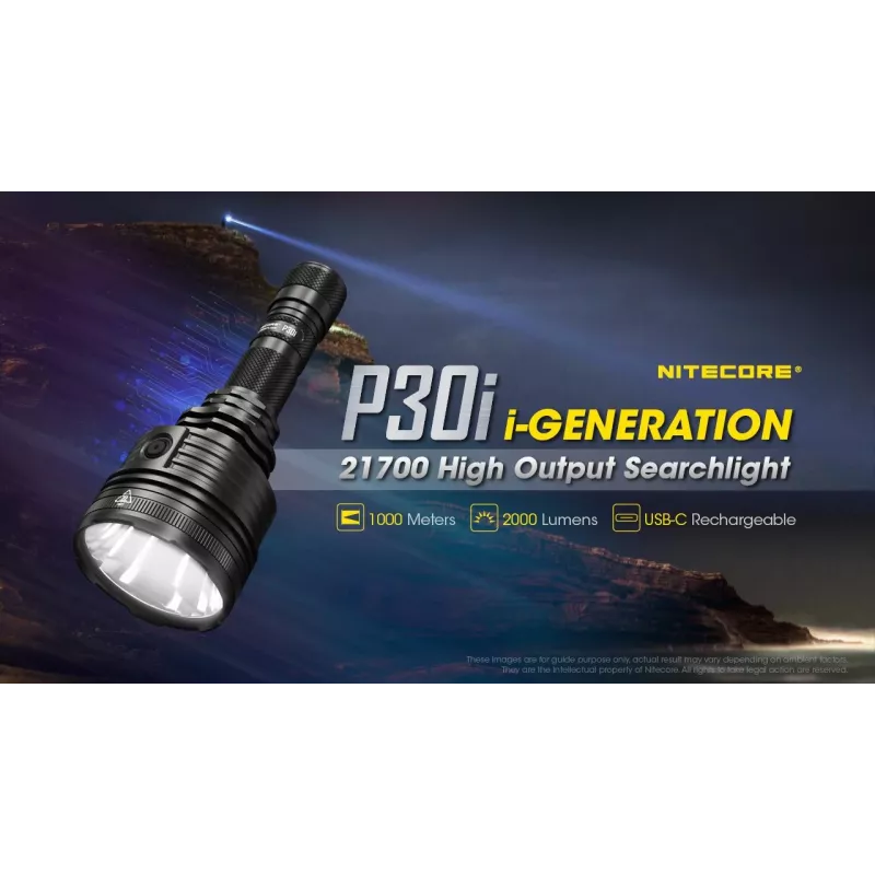Nitecore P30i Must käsilatern LED