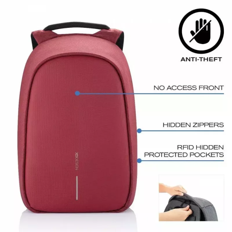 Seljakott XDDESIGN Bobby Hero Small — vargusvastane veekindel igapäevaseljakott, kompaktne suurus