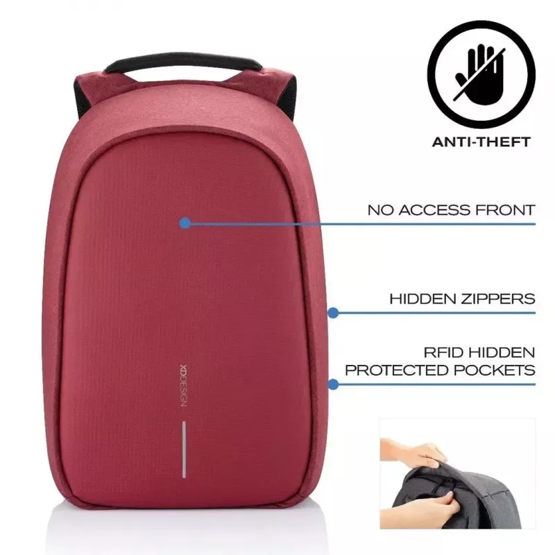 Seljakott XDDESIGN Bobby Hero Small — vargusvastane veekindel igapäevaseljakott, kompaktne suurus