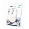 hiir USB Optical Wrl Valge/SILVER MUSW-4B-06-WS Gembird