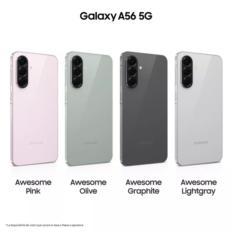 Samsung Galaxy A56 17 cm (6.7) Dual SIM Android 15 5G USB USB-C 8 GB 128 GB 5000 mAh Graphite