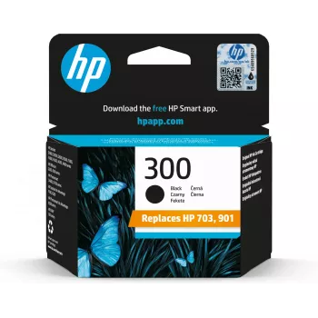 HP 300 originaal must tindikassett standardmahutavusega 4 ml, 200 lehekülge, Vivera tindiga
