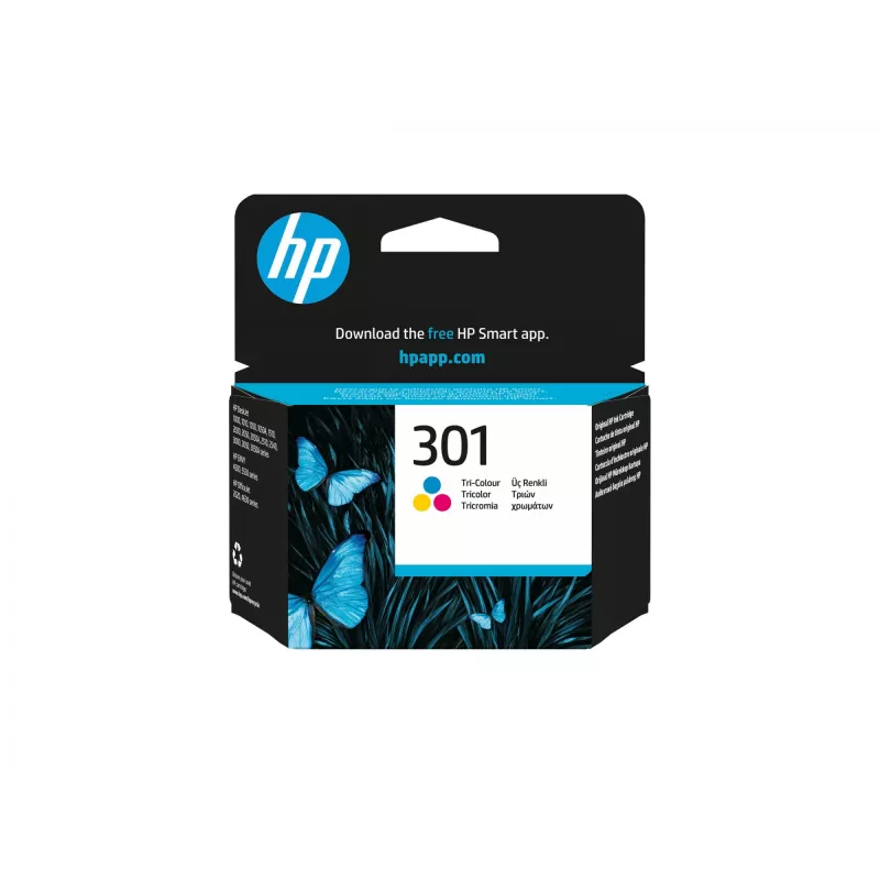 HP 301 Tri-color originaalne tindikassett