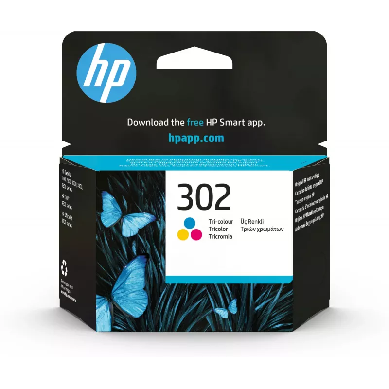 HP 302 tindikassett kolmevärviline