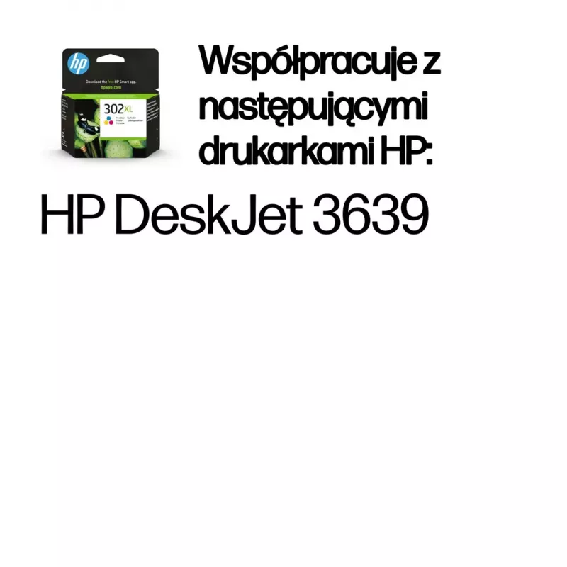 HP 302XL kõrge tootlikkusega kolmevärviline originaal tindikassett