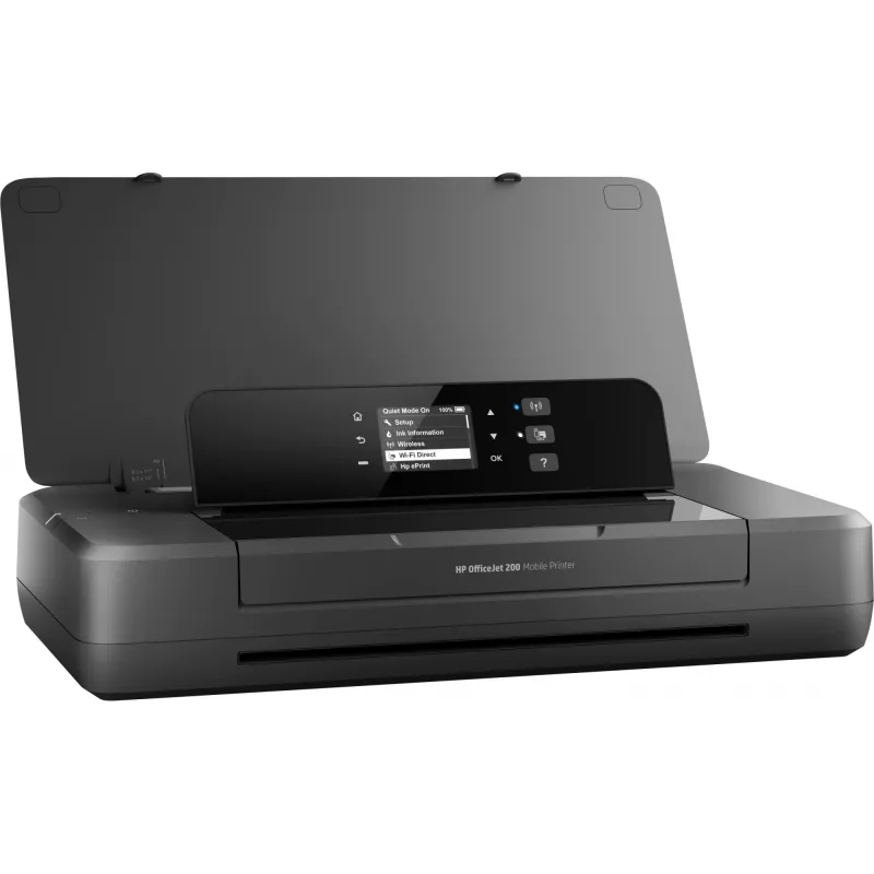HP Officejet 200 mobiilne printer, värviline tindiprinter, A4, 1200x1200 dpi, 20 lk/min mustvalge, 19 lk/min värviline, 50 lehte, USB, Wi-Fi