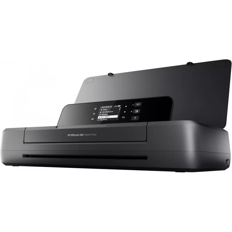 HP Officejet 200 mobiilne printer, värviline tindiprinter, A4, 1200x1200 dpi, 20 lk/min mustvalge, 19 lk/min värviline, 50 lehte, USB, Wi-Fi