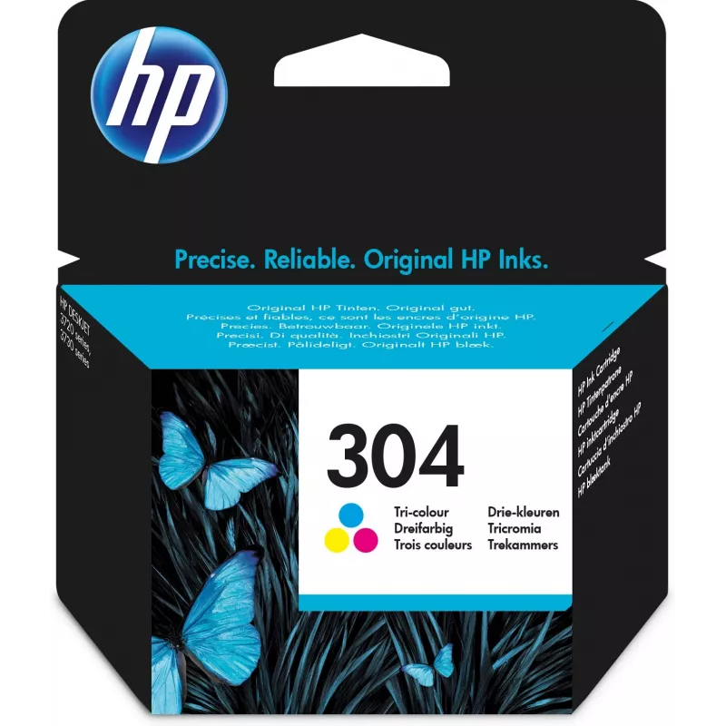 HP 304 kolmevärviline originaal tindikassett