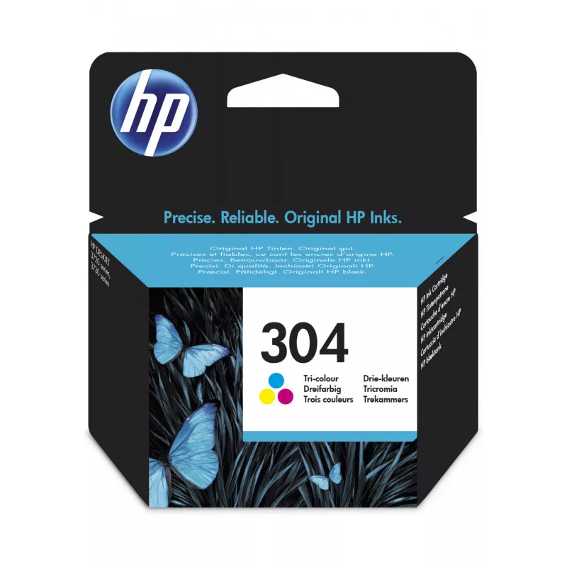 HP 304 kolmevärviline originaal tindikassett