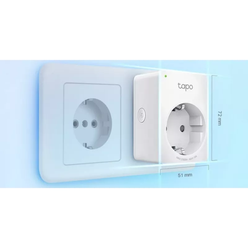 Tapo P100 V2 - nutipistik - mini - juhtmevaba - 802.11b/g/n, Bluetooth 4.2 - 2