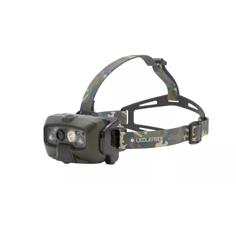 Ledlenser HF8R Core RGB Camouflage - Pealambiga taskulamp LED, roheline