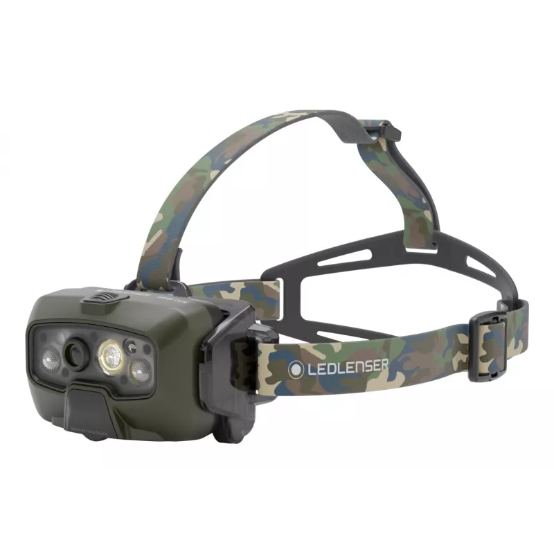 Ledlenser HF8R Core RGB Camouflage - Pealambiga taskulamp LED, roheline