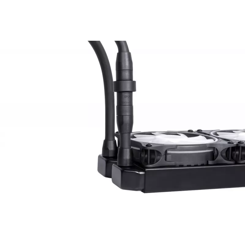 Alphacool Eisbaer Pro Aurora 360 protsessori ühtne vedelikjahutus 12 cm Must, Valge 1 tk