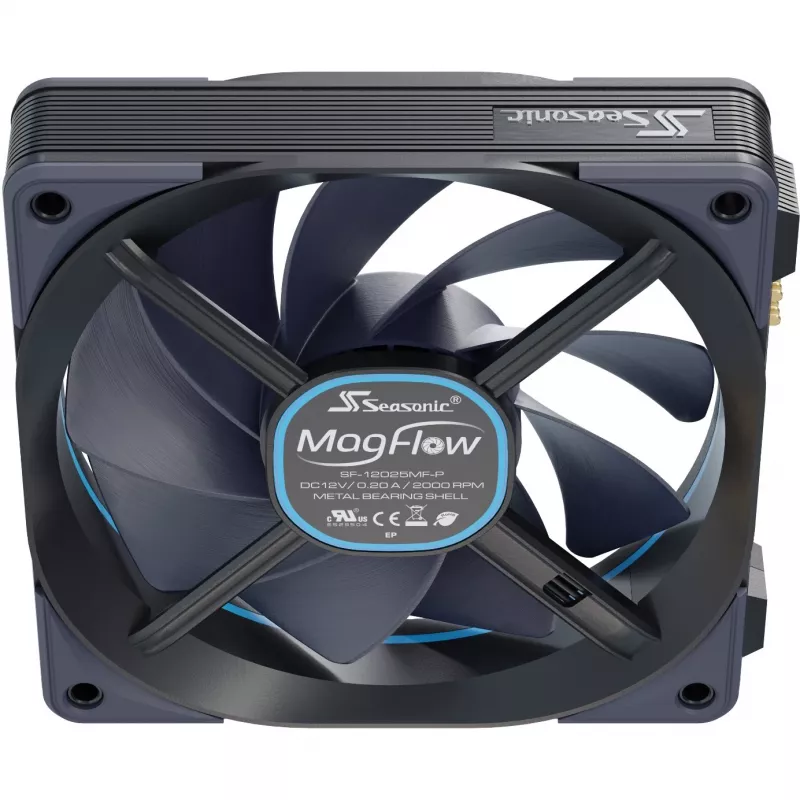 MagFlow 1225 PWM (1-Fan Kit) 120.4 x 124.2 x 26.6mm / Fluid Dynamic Bearing / 63.33 CFM / 33.78 dBa / 2200 rpm / Magnetic Cables lihtsaks paigalduseks (MAGFLOW-1)