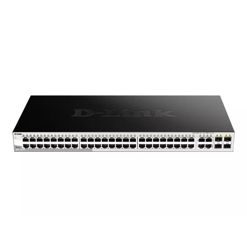 D-Link 48-pordiline gigabit-nutihallatav kommutaator 4 Combo 1000BASE-T/SFP pordiga