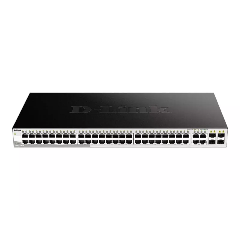 D-Link 48-pordiline gigabit-nutihallatav kommutaator 4 Combo 1000BASE-T/SFP pordiga