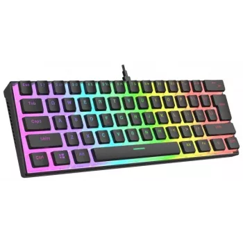 Juhtmega mehaaniline klaviatuur - Rampage RADIANT K11 Must RGB