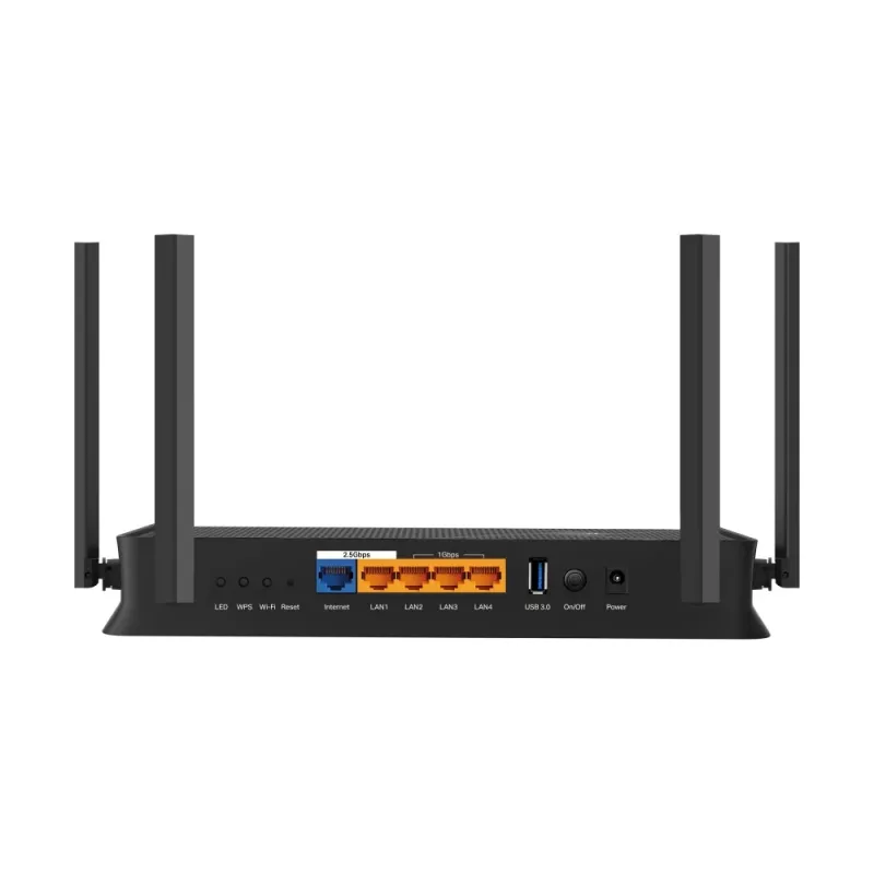 TP-Link Archer BE3600 traadita ruuter 2,5 Gigabit Ethernet kaheribaline (2,4 GHz / 5 GHz) Must