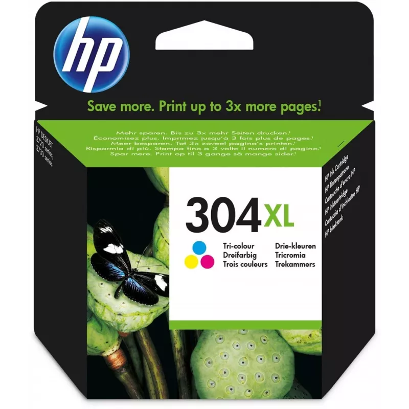 HP 304XL kolmevärviline originaaltindikassett