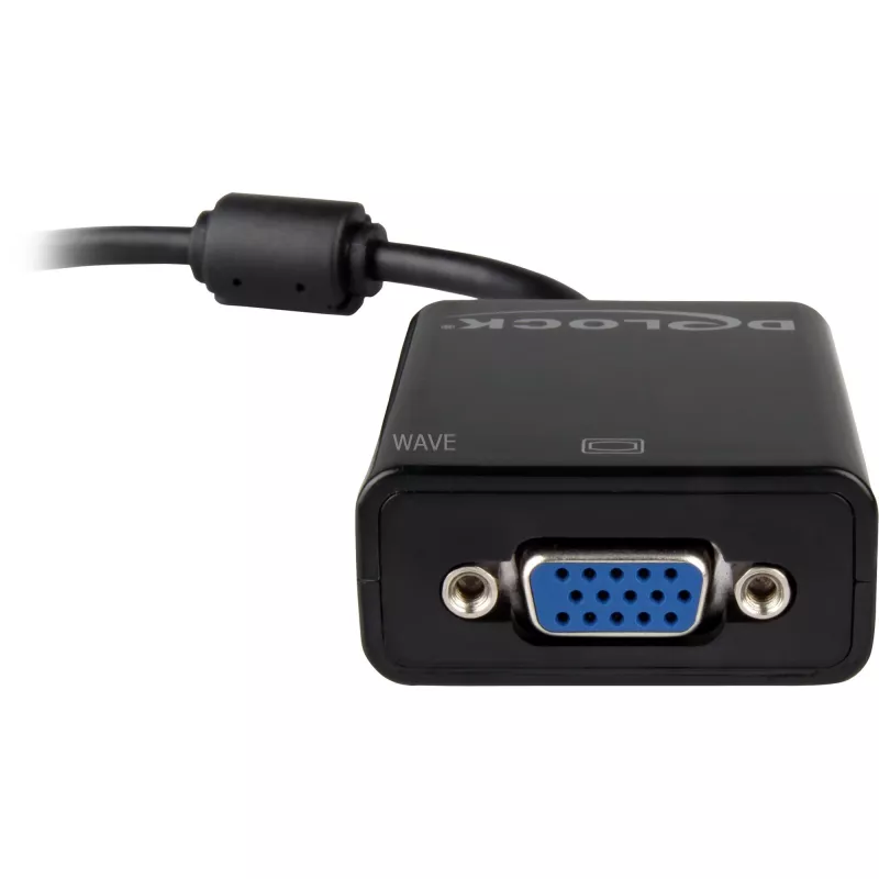 DeLOCK 61848 videokaabli adapter 0,125 m VGA (D-Sub) DisplayPort Must