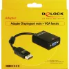 DeLOCK 61848 videokaabli adapter 0,125 m VGA (D-Sub) DisplayPort Must