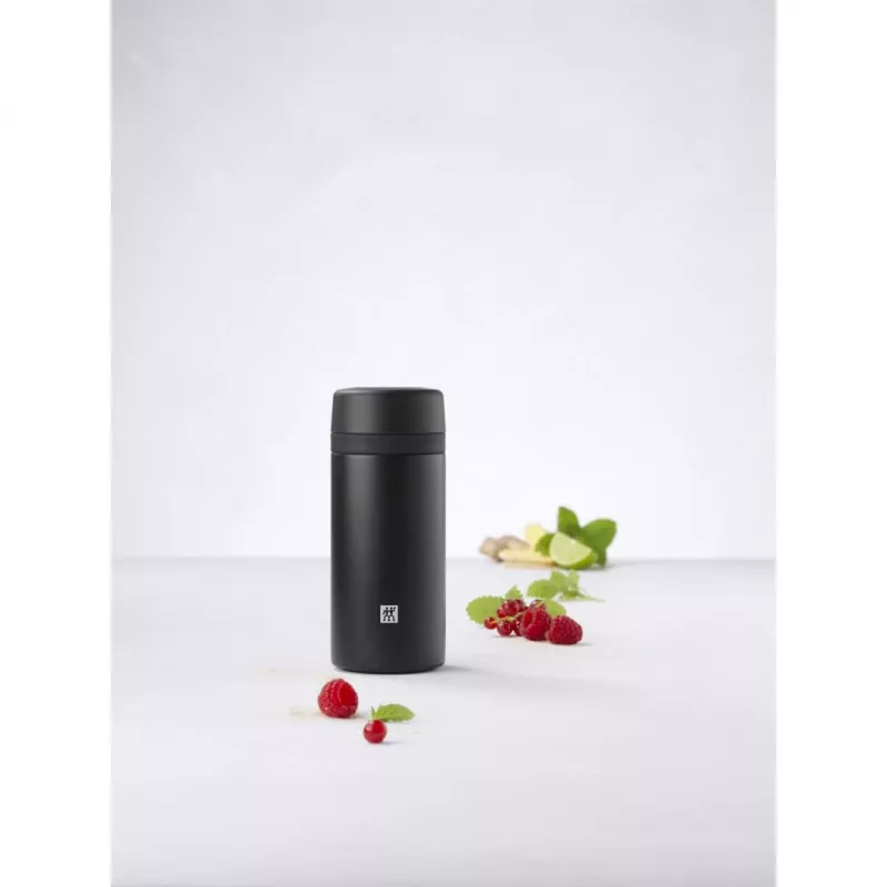 Termospudel ZWILLING THERMO 0,42 L, roostevaba teras, Must, 7 h kuum / 10 h külm