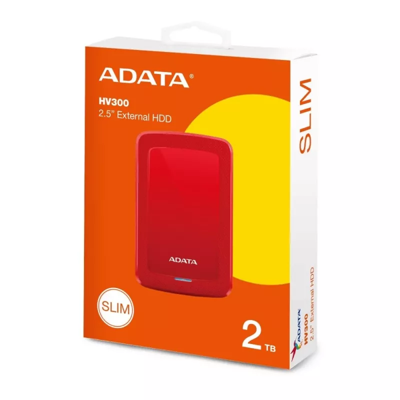 DashDrive HV300 2TB 2.5 USB3.1 Punane
