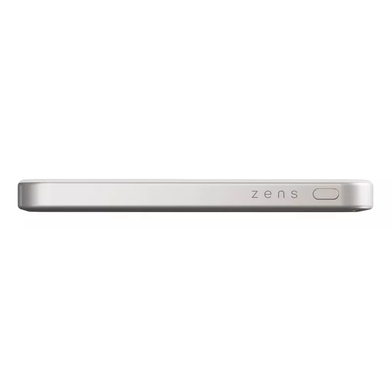 ZENS Pro 1 õhuke 5000 mAh juhtmevaba laadimine Valge