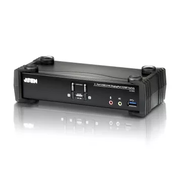 ATEN 2-pordiline USB 3.1 Gen 1 4K DisplayPort 1.2 KVMP™ lüliti heliga (KVM-kaablid kaasas)